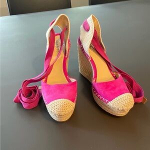Nordstrom Fuchsia Espadrille Wedges